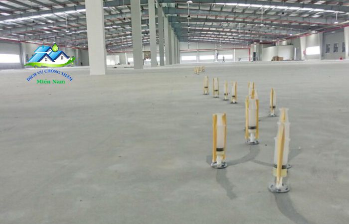 Xử lý vết nứt nền nhà xưởng